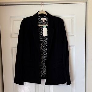 Skies Are Blue Elegant Black Blazer